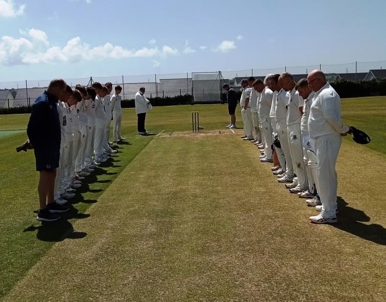 A minutes silence held at the start